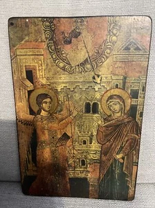 Religious Vintage Print On Board 31cm x 21cm Wall Hanging Art Picture Decor - Picture 1 of 24