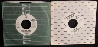 B.B. King-I Just Can't Leave Your Love Alone-Love Me Tender-2 Vintage WL DJ 45s! - Image 1 of 4