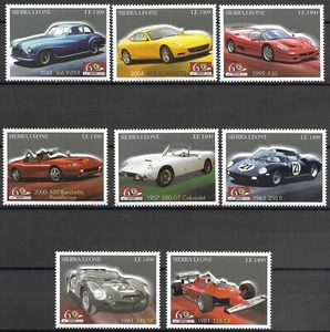 SIERRA LEONE - 2007 MNH "FERRARI/Sports Cars/F1" Complete Set !!! - Picture 1 of 1
