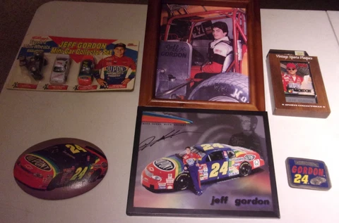Nascar Winston Cup Jeff Gordon #24 Souvenirs & Memorbillia Lot of 6 Cover
