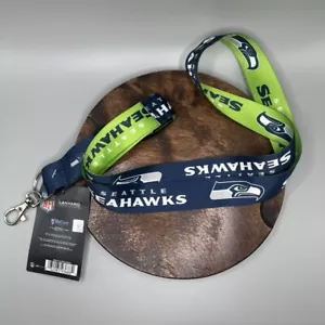 NWT 2015 Seattle Seahawks NFL Football Merch Lanyard Clip Detachable Keychain - Picture 1 of 8