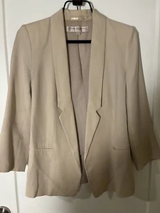 French Connection Pale Pink Boyfriend Blazer Size 2 - Picture 1 of 5