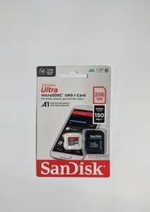 Carte mémoire SanDisk 256 Go Ultra microSDXC UHS-I avec adaptateur - Photo 1 sur 2