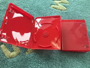 4 PCS 14mm Single PS3 Red Blu-ray Game Case w Sleeve BLU-RAY Logo ONLY BR-RED - Picture 1 of 1