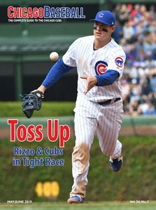 Chicago Cubs May-June 2019 Program/Scorecard Anthony Rizzo Wrigley Field - Picture 1 of 1