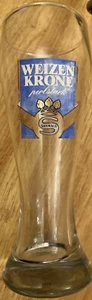 Vintage German wheat beer glass. Weizen Krone Perlstark Sanwald 0.5L - Picture 1 of 3