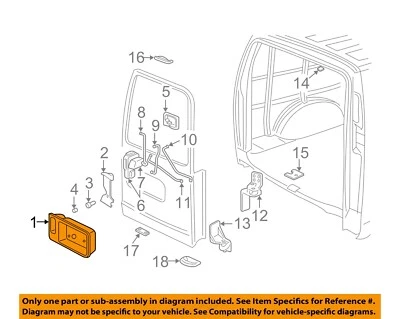 GM OEM 13-24 Express 1500 Back Door Lock Hardware-Handle, Outside 23489984 - Image 1 of 2