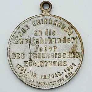 Original Antique medal German Prussia 200 year anniversary Kaiser pendant king - Picture 1 of 12