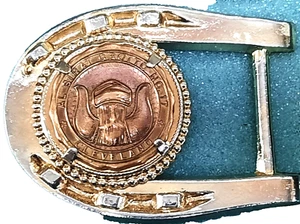 Vintage Al Suran Grotto No. 17 Cleveland, Ohio Western-Style Belt Buckle - Picture 1 of 2