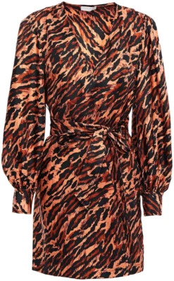 SANDRO Paris 281010 Lunas Silk Leopard Print Mini Dress S - Image 1 of 3