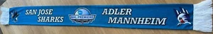 ADLER MANNHEIM – FANSCHAL NHL Premiere mit den San José Sharks SELTEN RAR! - Bild 1 von 3