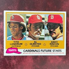1981 Topps Set TITO LANDRUM ROOKIE #244 ST. LOUIS CARDINALS NR-MINT *HIGH GRADE*