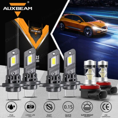 For Mercedes-Benz E350 E550 2008-2012 CANBUS LED Headlight High Low Beam Fog Kit - Image 1 of 4