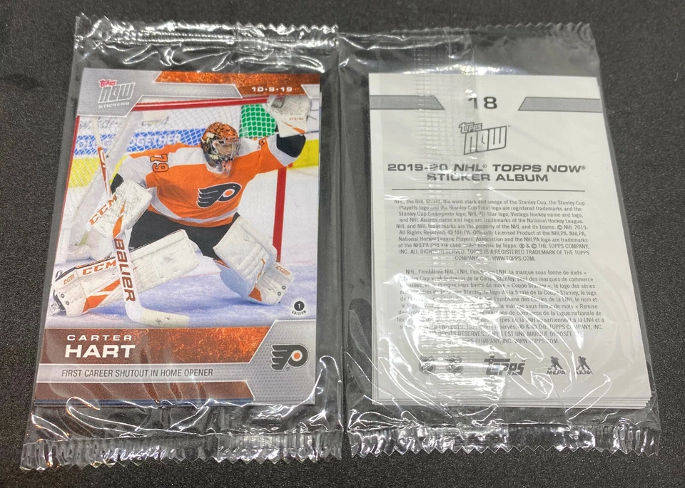2019-20 Topps Now NHL Sticker Set Week 2 STILL SEALED PACK - Image 1 of 1