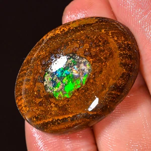 (22X30X06 MM) 37.95 Carat. Natural KOROIT BOULDER OPAL Oval Top Quality Gemstone - Picture 1 of 7
