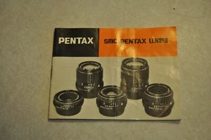 Pentax SMC Lenses Instruction Manual Guide Vintage - Picture 1 of 3