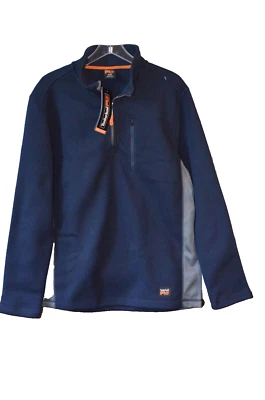 TIMBERLAND PRO Men's  Studwall 1/4 Zip Fleece Top Jacket Pullover Navy SZ M NWT - Image 1 of 4