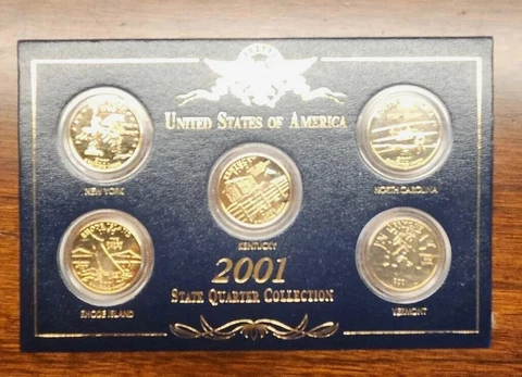U.S  Mint 2001 United States "State" Quarter Collection Cover