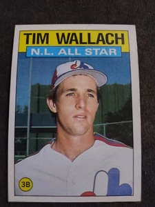 Tarjeta de béisbol Tim Wallach 1986 Topps All Star 703 Montreal Expos - Imagen 1 de 2