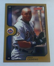 2002 Upper Deck Victory Gold parallel Baseball card Roger Cedeno Detroit Tigers