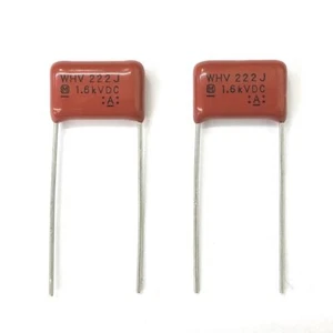 Lot of 2 0.0022uF 1600V Metallized Film Capacitors ~ Panasonic ECWH16222JV - Picture 1 of 1