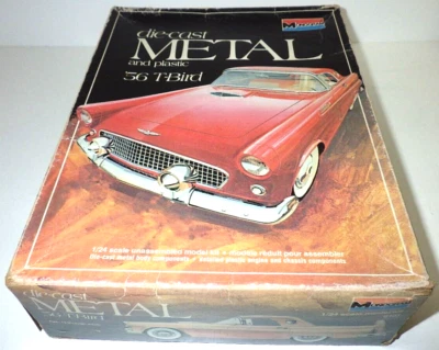 Rare Vintage 1977 Monogram 1:24 '56 Ford Thunderbird Die-Cast Model Kit #6101 JP - Photo 1/4