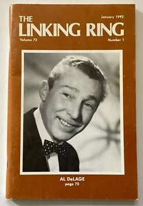 THE LINKING RING January 1992 Al DeLAGE Magic Magazine - Picture 1 of 3