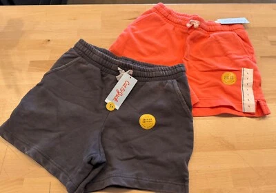Set Of 2 Cat & Jack Girls Gray And Coral  Sweat Shorts Size Large - Image 1 of 4