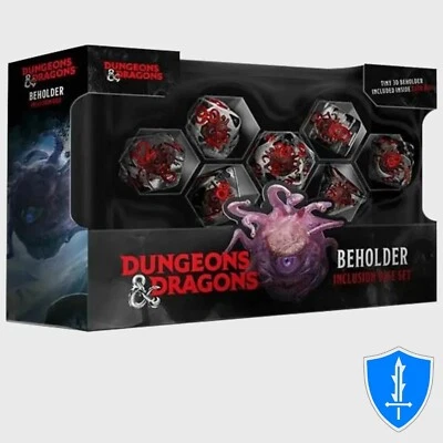 Beholder Inclusion Dice - Set of 7 - FanRoll D&D RPG - Image 1 of 2