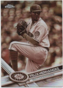 Felix Hernandez 2017 TOPPS CHROME Sepia Refractor #20 Mariners - Picture 1 of 2