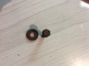 1964-67 Corvette Alternator adjuster rare TR bolt, flat washer, GM Original - Picture 1 of 2