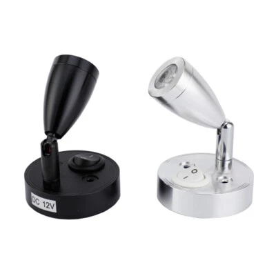 Interruptor de foco ajustable para yate lámpara de escritorio LED de 3W DC 12V Foto 1 de 4