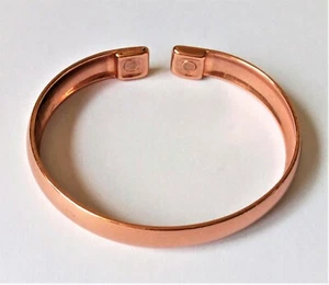 Brazalete Brazalete Magnético Cobre Calidad 3 Tamaño SML Se Adapta a Muñeca Hasta 23,5 cm (9 1/4”) - Imagen 1 de 2