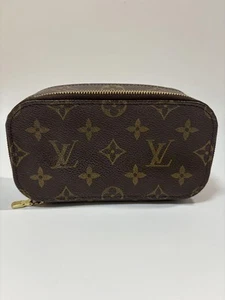 LOUIS VUITTON Pouch Toiletry Case Trousse Blush M47510 VI0092 Brown Monogram - Picture 1 of 12