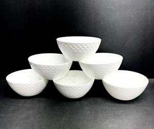 6 Mikasa Trellis 4 1/2" Fruit Bowls - Picture 1 of 8