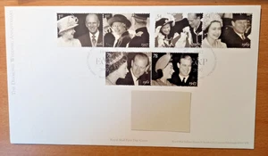 2007 GB Diamond Wedding Anniversary Stamps (x6) 1st Day Cover (Typed Address)(1) - Picture 1 of 4