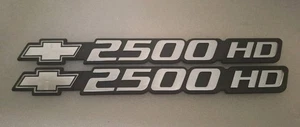 CHEVROLET CHEVY SILVERADO 2500 HD 2500HD EMBLEM BADGE DECAL  ( PAIR ) - Bild 1 von 4