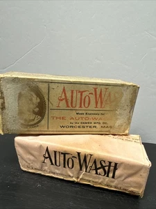 Anfang 1900 Auto-Waschkasten mit Original Bar Cameo Mfg Co Worcester Masse Antik - Bild 1 von 8