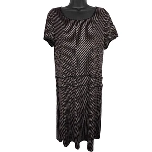 Notations Hausfrau Retro Kleid Gr. L Drop Waist Kirche Karriere Büro Abstrakt - Bild 1 von 7