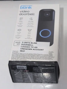 Blink Video Doorbell | Two-way audio, WORKS BUT LOCKED TO UNKNOWN ACCOUNT  - Picture 1 of 4