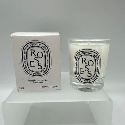 Vela perfumada Diptyque ROSES 1,23 OZ 35 g tamaño mini votivo de viaje Foto 1 de 4