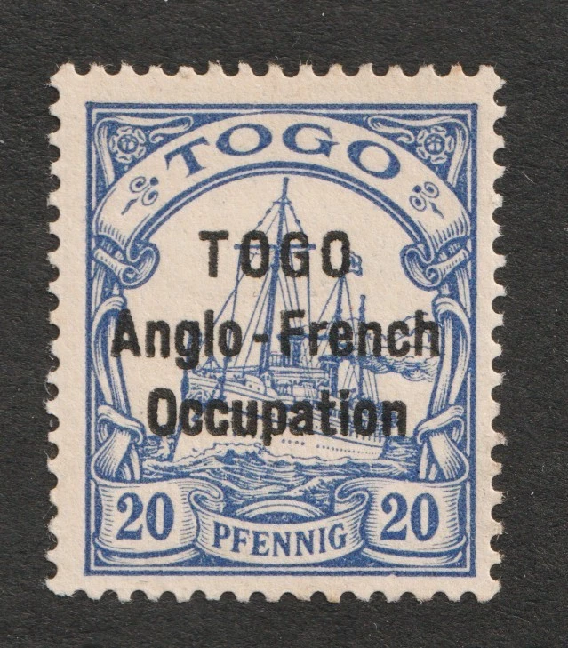 1914 Togo, ocupación anglo francesa Sc# 51 - 20pf - sello MH CV $30,00 Foto 1 de 1