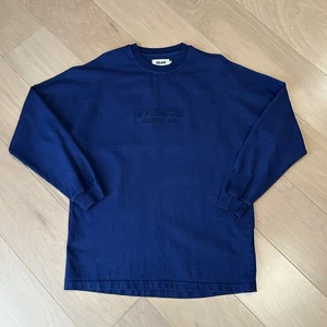 Palace New York Shop Drop Shoulder Long Sleeve Shirt Size Medium - Picture 1 of 7