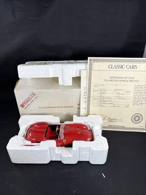 DANBURY MINT 1958 FERRARI 250 TESTA ROSSA W/ Original Box. & Title - Image 1 of 4