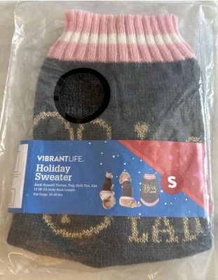 Boss Lady Dog Pet Sweater 10-20 lbs Vibrant Life New Size S New - Image 1 of 2