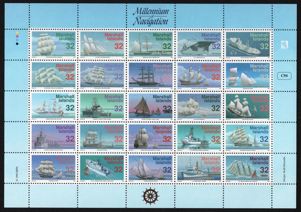 Marshall Islands Stamp 605  - Ships - Image 1 of 1