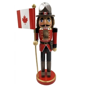 Santa's Workshop Canadian Royal Mounty Christmas Nutcracker 14 Inch Multicolor - Picture 1 of 1