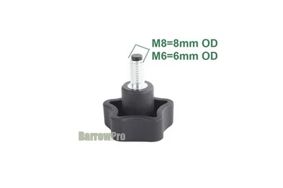 BarrowPro Carp Barrow Handrad Rändelschrauben für Carp Porter Fox Nash M8 & M6 x2 - Bild 1 von 4