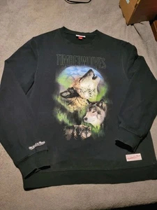 Felpa Minnesota Timberwolves Mitchell & Ness uomo XL NBA girocollo - Foto 1 di 8