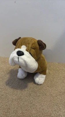 Ganz Webkinz Bulldog HM126 Brown Plush Animal Dog - Image 1 of 4
